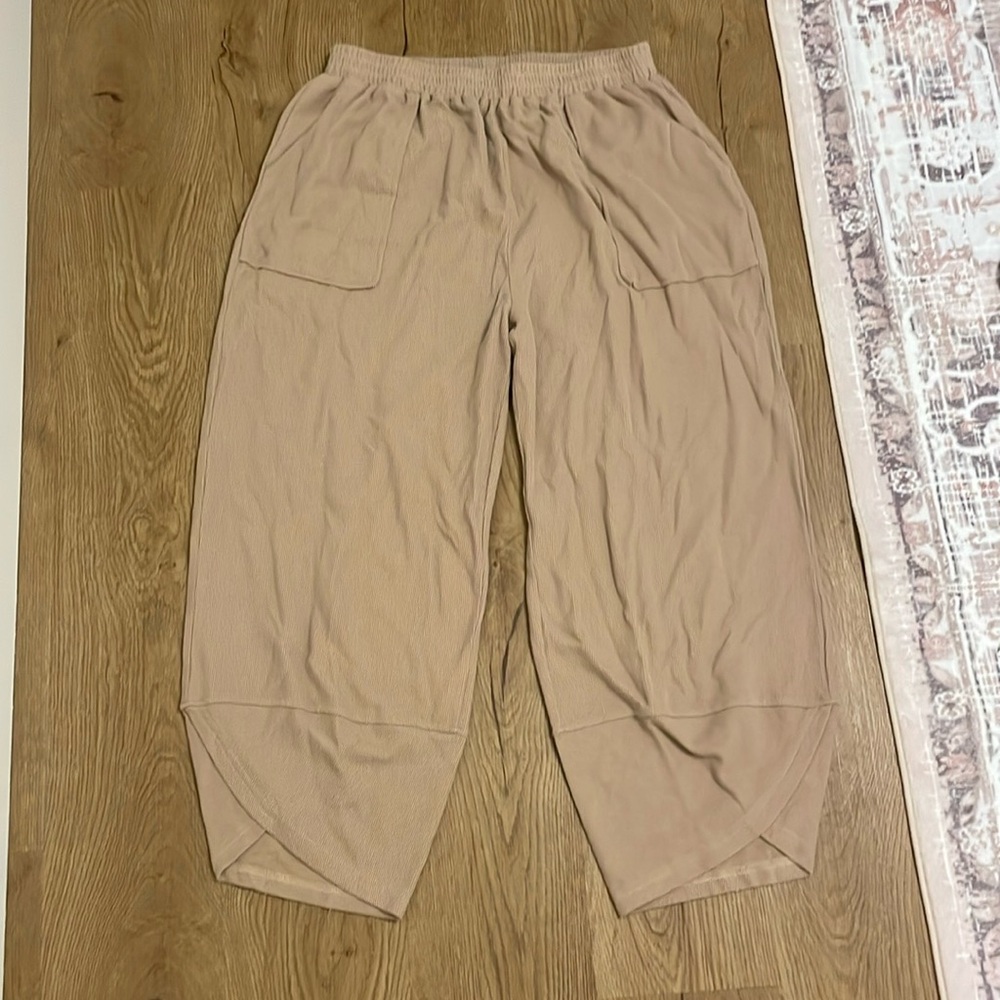 Cotton barrel pants